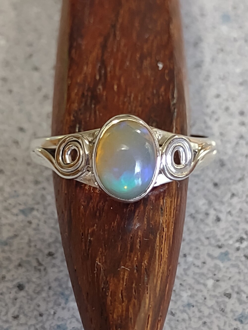 Sterling Moonstone Ring(9)